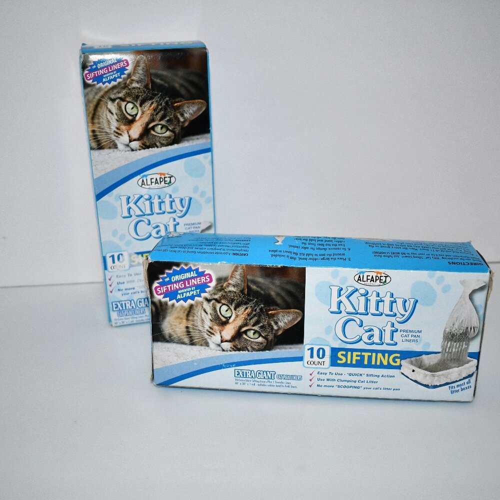 Alfapet Kitty Cat Pan Disposable, Sifting Liners- 20 count + 1 Transfer Liner -